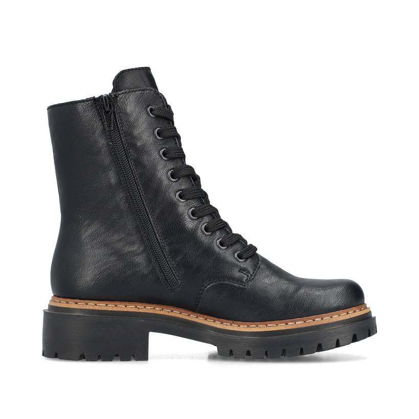 Rieker Artikelnummer 72647-00 Rieker Damen Biker Boots asphaltschwarz Online Outlet