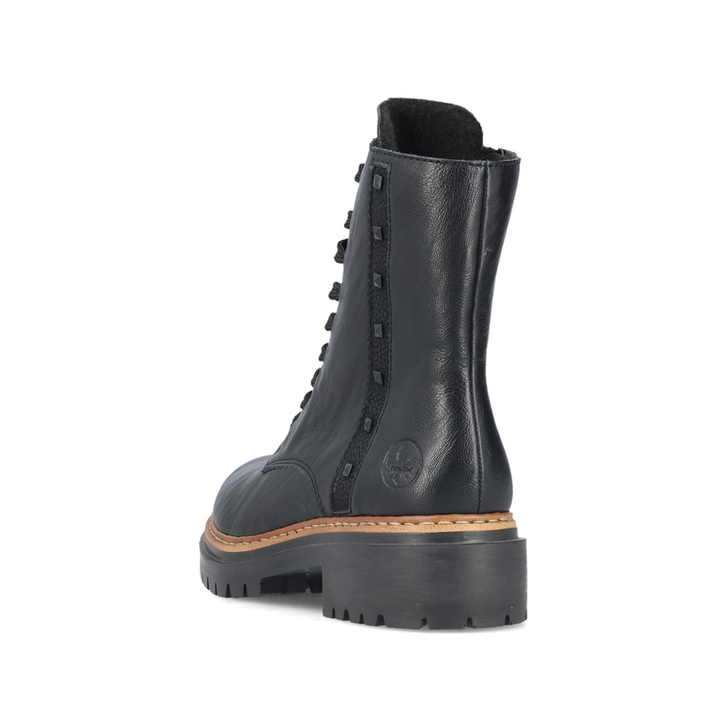 Rieker Artikelnummer 72647-00 Rieker Damen Biker Boots asphaltschwarz Online Outlet