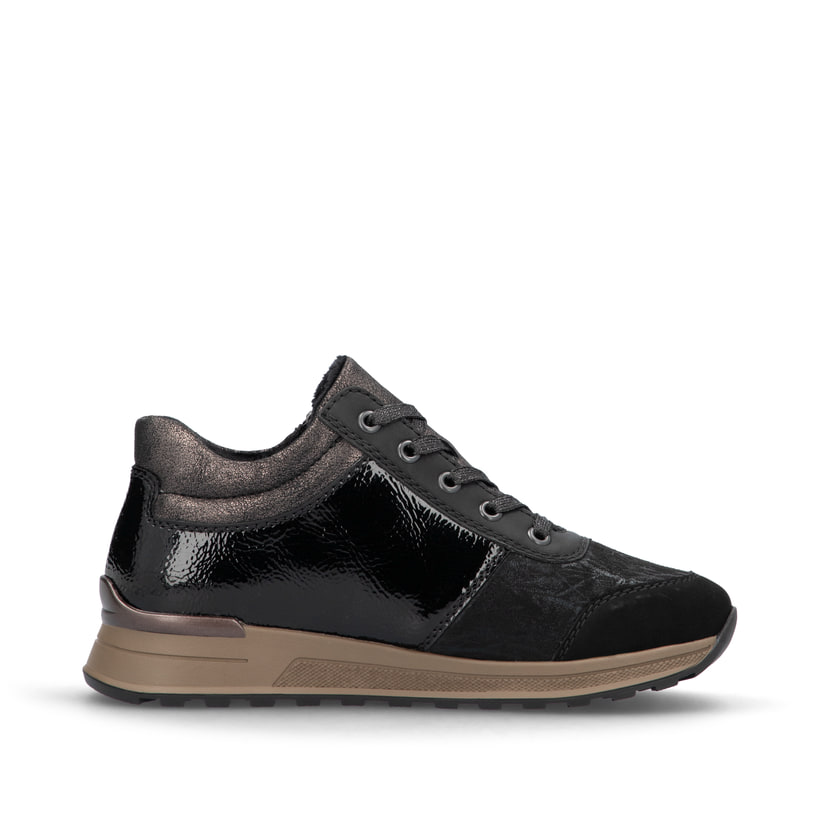 Rieker Artikelnummer N1407-00 Rieker Damen Schnürschuhe asphaltschwarz Bestseller