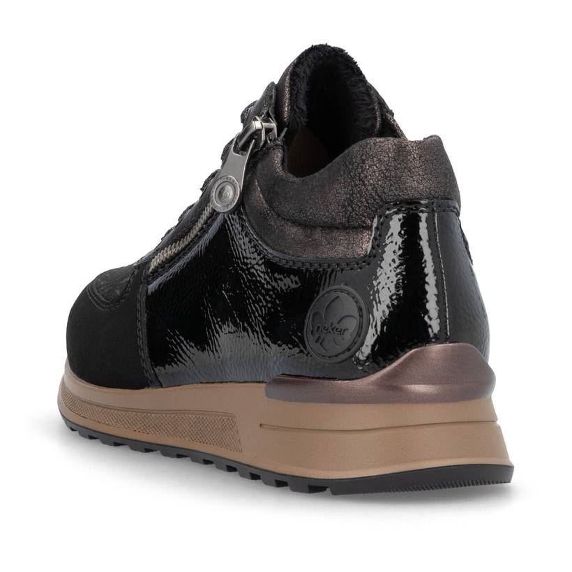 Rieker Artikelnummer N1407-00 Rieker Damen Schnürschuhe asphaltschwarz Bestseller