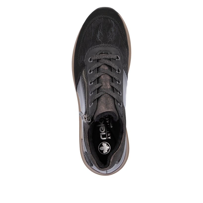 Rieker Artikelnummer N1407-00 Rieker Damen Schnürschuhe asphaltschwarz Bestseller