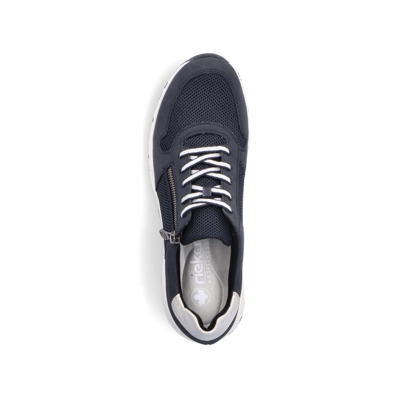 Rieker Artikelnummer 48135-14 Rieker Damen Sneaker Low stahlblau Räumungsverkauf