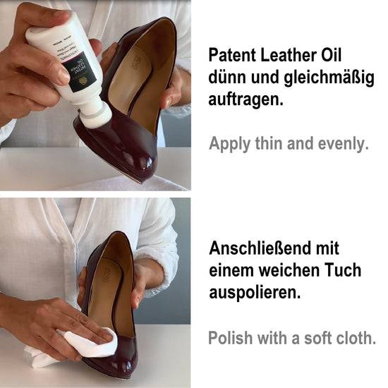 Schuhwerk Schwangau Solitaire Lack Lederöl Fabrikverkauf