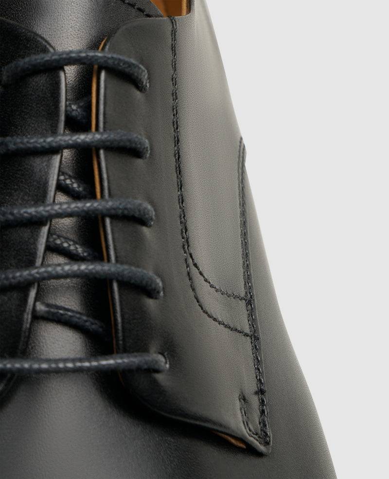 Shoepassion Rahmengenähter Plain Derby Herrenschuh aus Leder Henry Stevens Shoepassion Zeitlich begrenztes Angebot