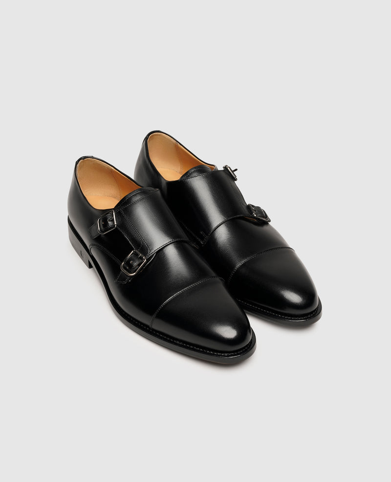 Shoepassion Rahmengenähter Doppel-Monkstrap Herrenschuh Henry Stevens Shoepassion Räumungsverkauf