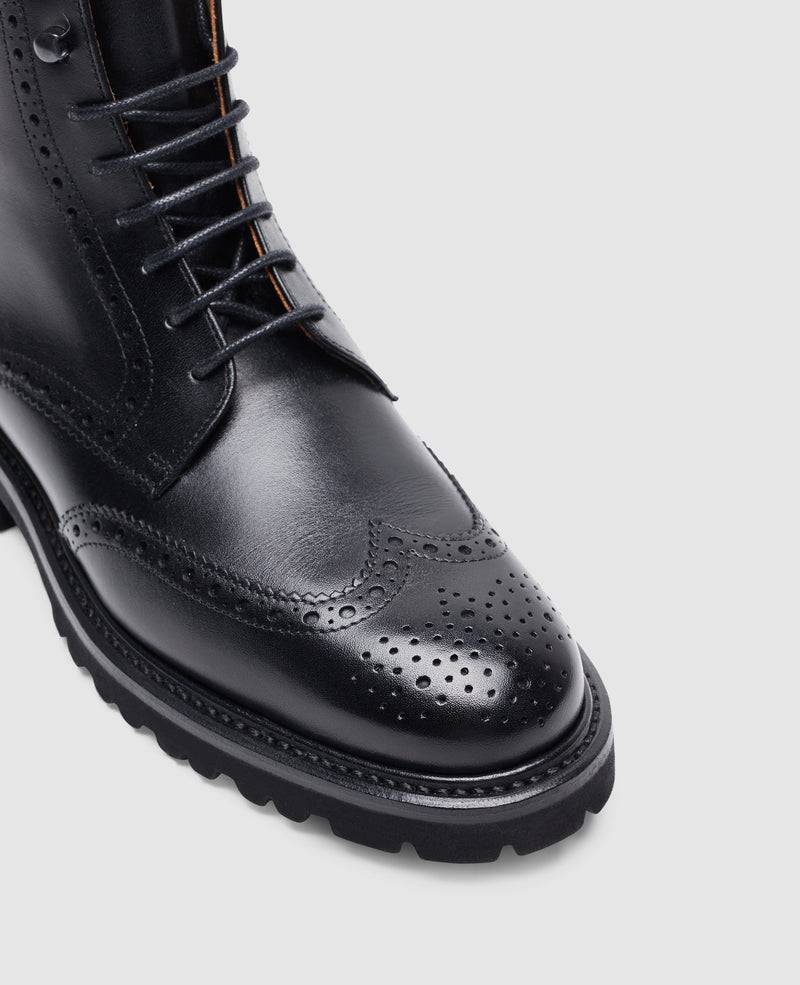 Shoepassion Bonnie FBDB5 Derby Boot in Schwarz - Henry Stevens Shoepassion Neueste Stile