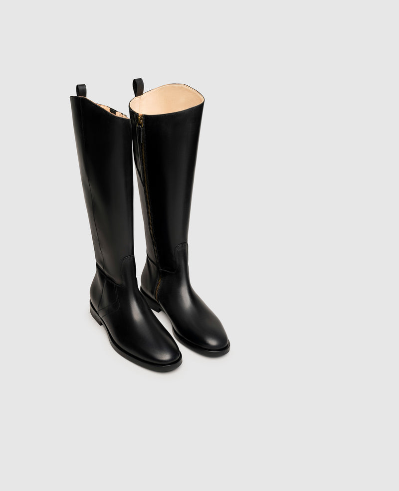 Shoepassion Klassischer Glattleder-Schaftstiefel für Damen Henry Stevens Shoepassion Riesige Rabatte
