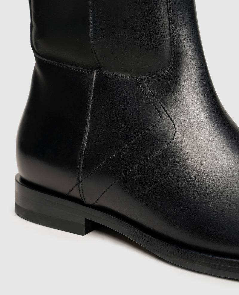 Shoepassion Klassischer Glattleder-Schaftstiefel für Damen Henry Stevens Shoepassion Riesige Rabatte