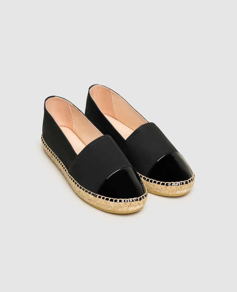 Shoepassion Damen-Espadrilles aus Nubuk und Lackleder Henry Stevens Shoepassion Speichern exportieren