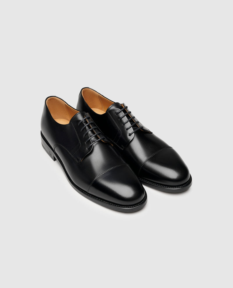Shoepassion Rahmengenähter Captoe Derby Herrenschuh aus Leder Henry Stevens Shoepassion Rabatt