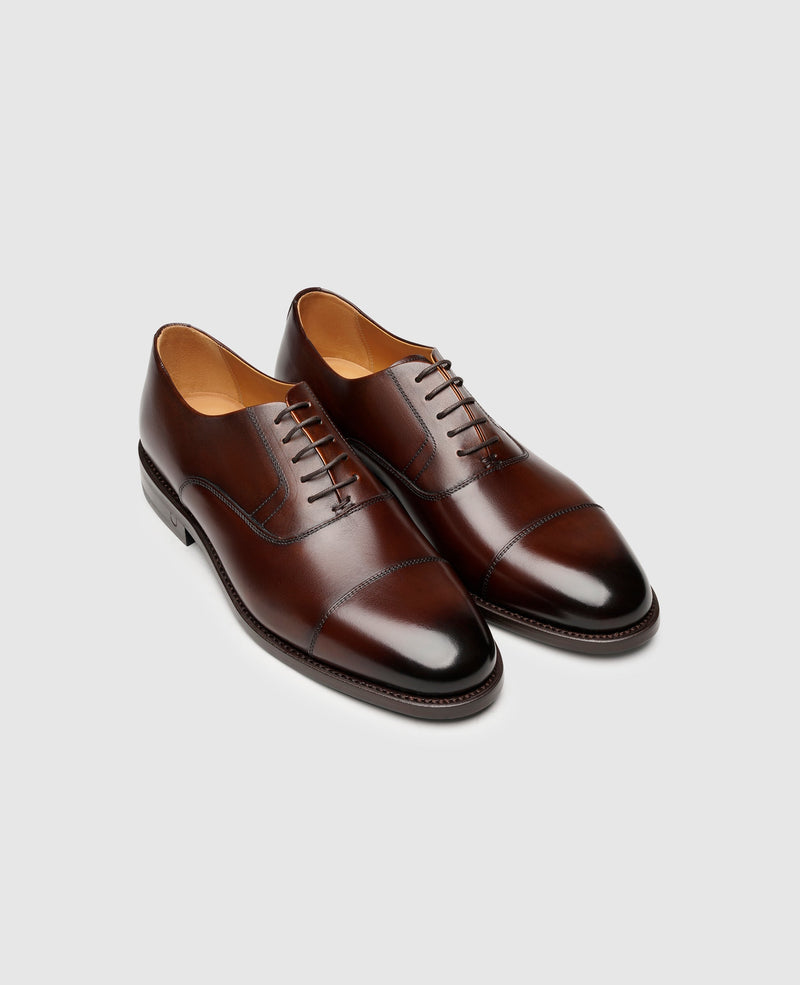 Shoepassion Handgefertigter Oxford Herrenschuh mit Patina Henry Stevens Shoepassion Riesige Rabatte