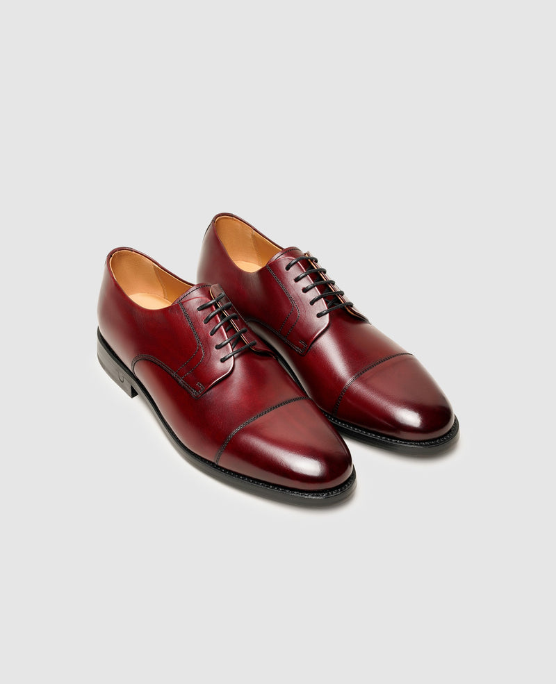 Shoepassion Rahmengenähter Derby Herrenschuh mit Patina Henry Stevens Shoepassion Outlet