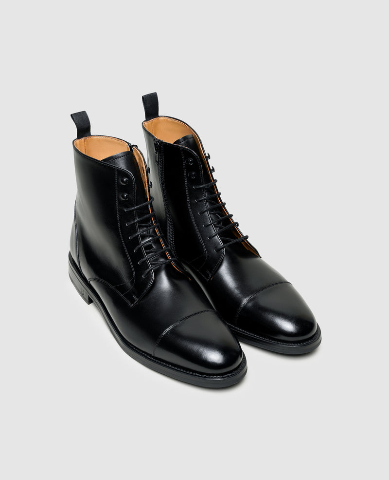 Shoepassion Rahmengenähte Herren-Schnürboots aus Glattleder Henry Stevens Shoepassion Auslauf