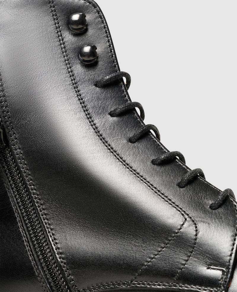 Shoepassion Rahmengenähte Herren-Schnürboots aus Glattleder Henry Stevens Shoepassion Auslauf