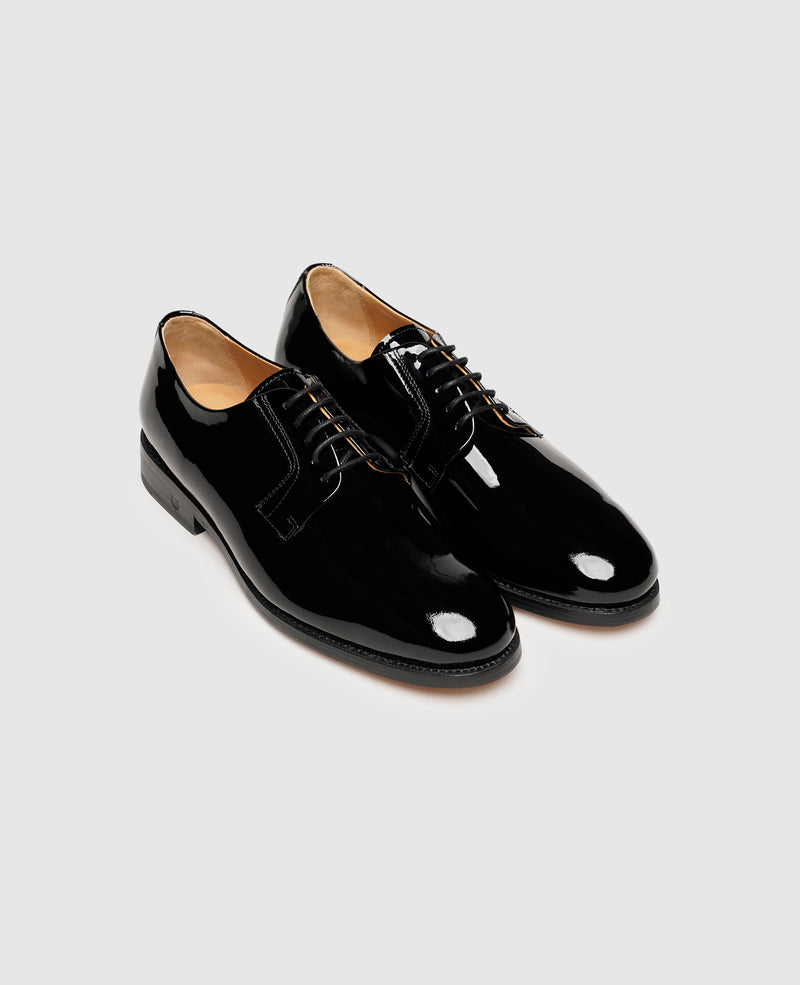 Shoepassion Rahmengenähter Blücher Damenschuh aus Lackleder Henry Stevens Shoepassion Fabrikladen