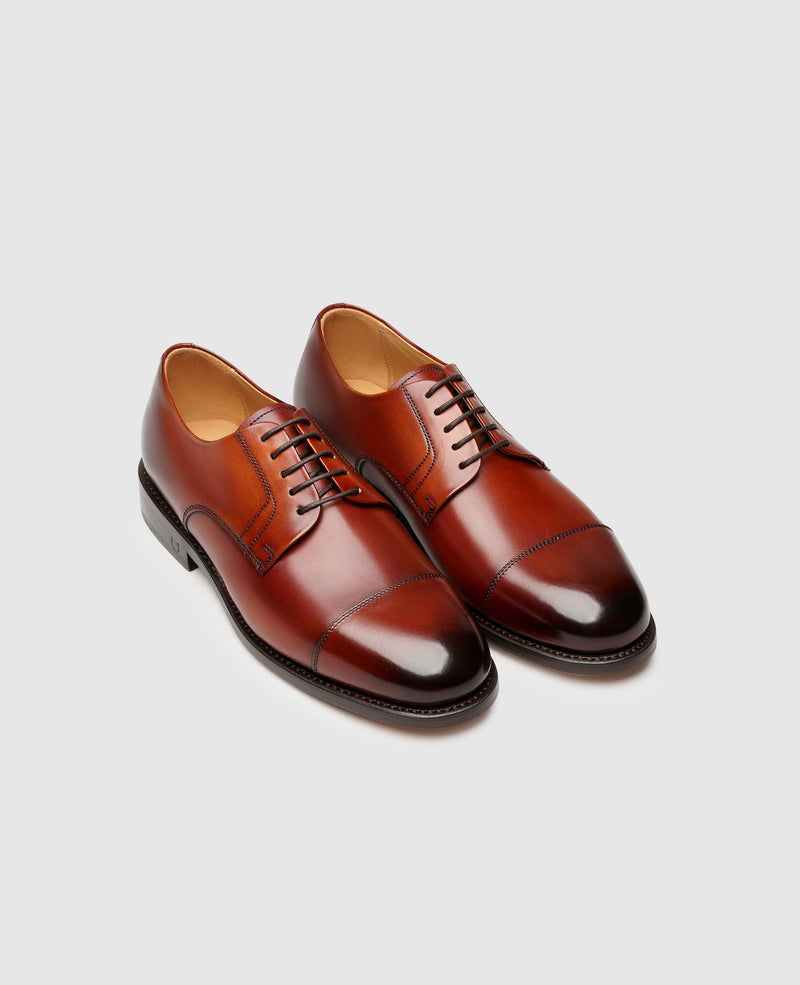 Shoepassion Handgefertigter Captoe Derby Damen-Lederschuh Henry Stevens Shoepassion Osterangebot
