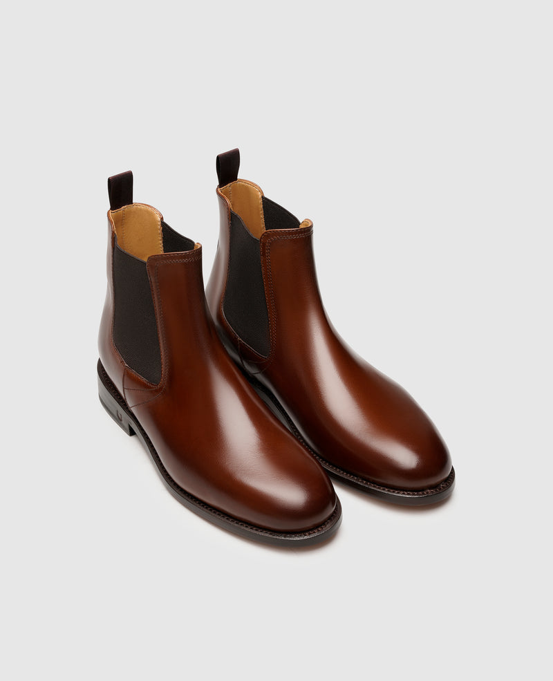 Shoepassion Rahmengenähter Damen Chelsea Boot aus Kalbsleder Henry Stevens Shoepassion Valentinstagsangebot