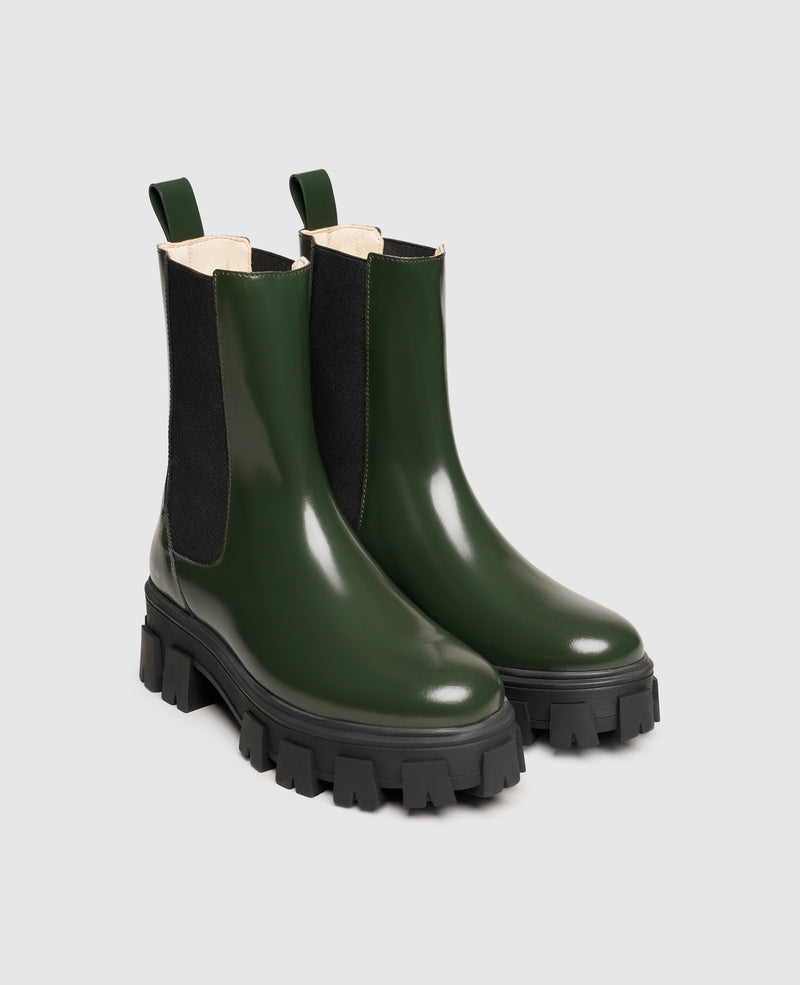Shoepassion Chelsea-Boots aus Glattleder mit Plateausohle für Damen N91 Shoepassion Heißer Verkauf