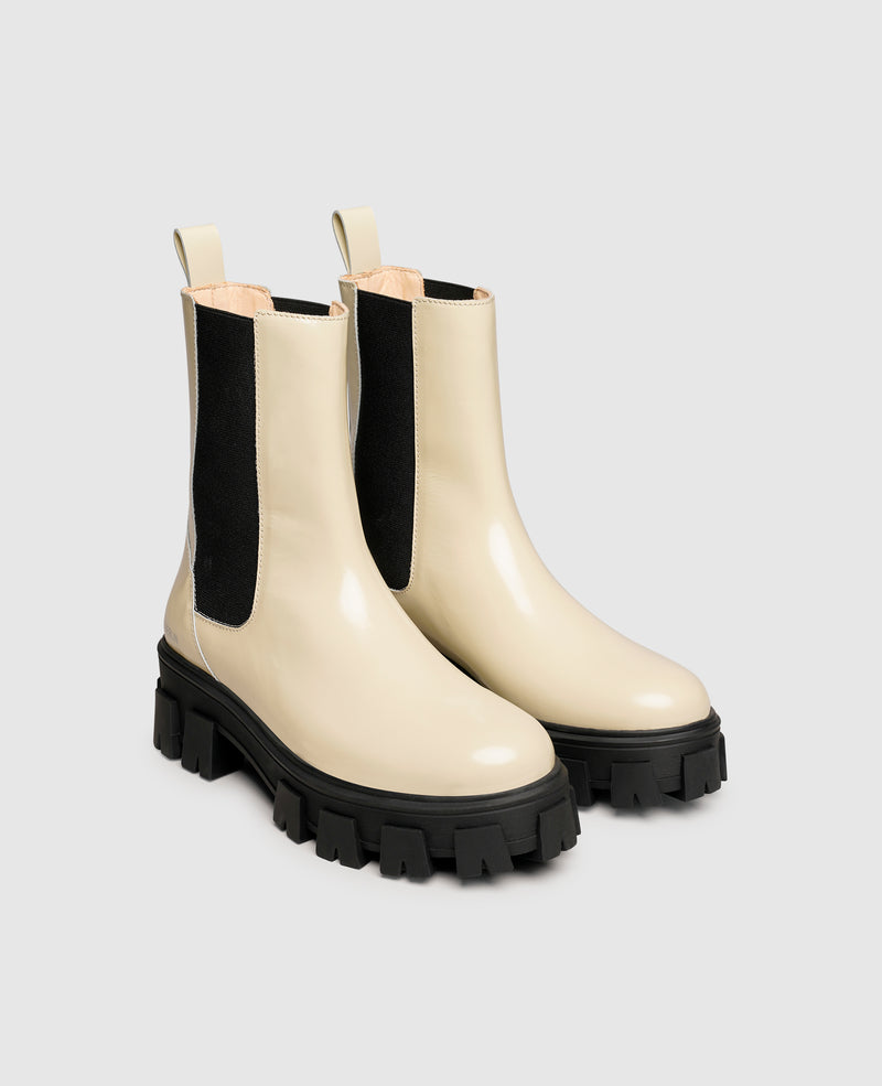 Shoepassion Chelsea-Boots aus Glattleder mit Plateausohle für Damen N91 Shoepassion Top Angebot