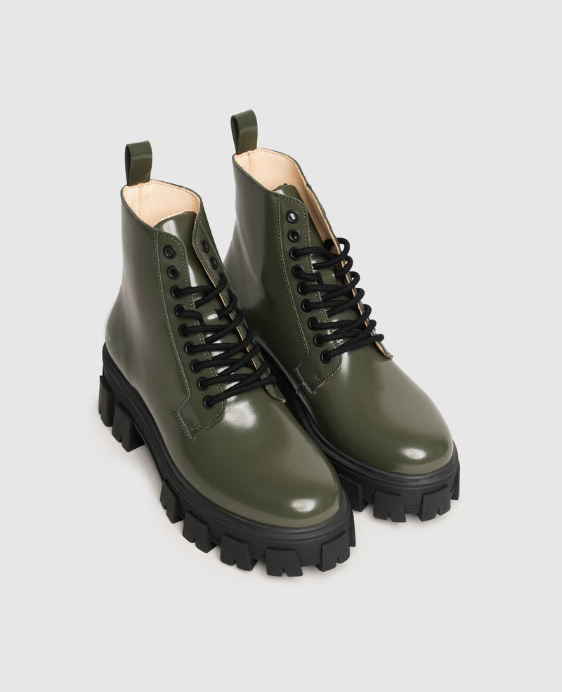 Shoepassion Leder-Schnürstiefelette mit Plateausohle für Damen N91 Shoepassion Exklusive Angebote