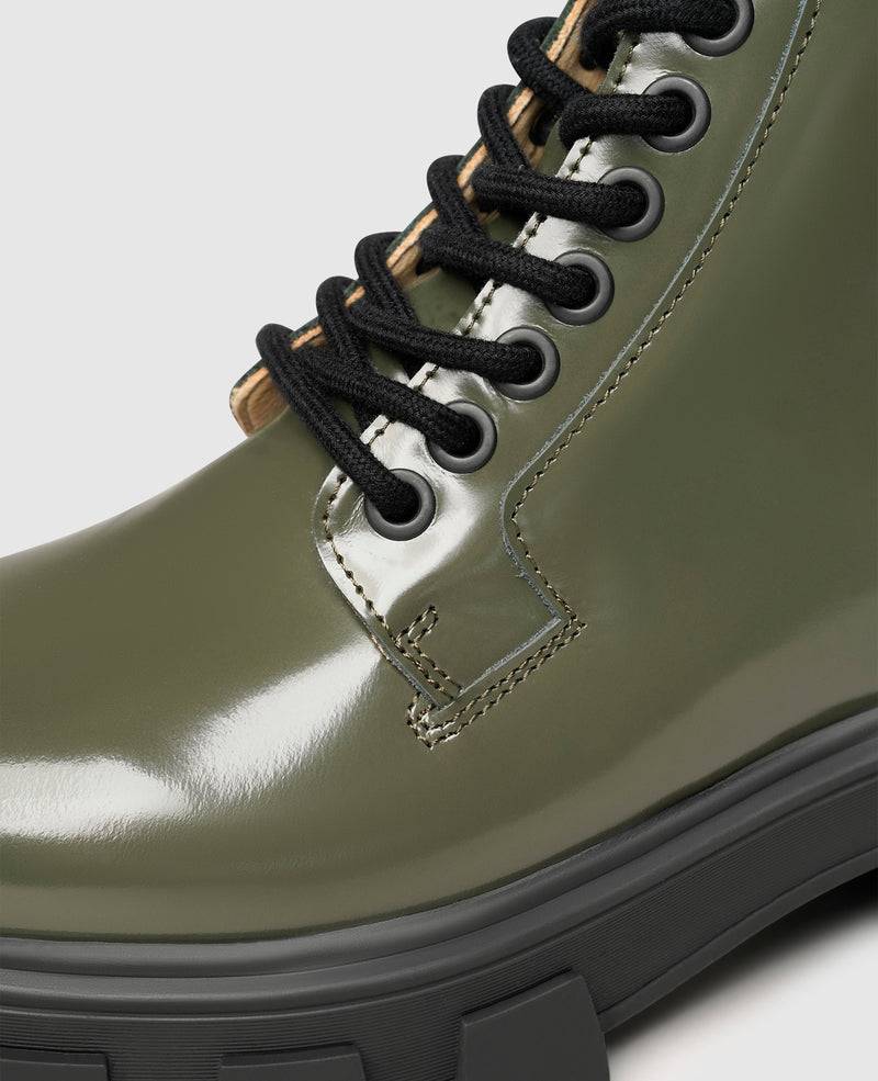 Shoepassion Leder-Schnürstiefelette mit Plateausohle für Damen N91 Shoepassion Exklusive Angebote