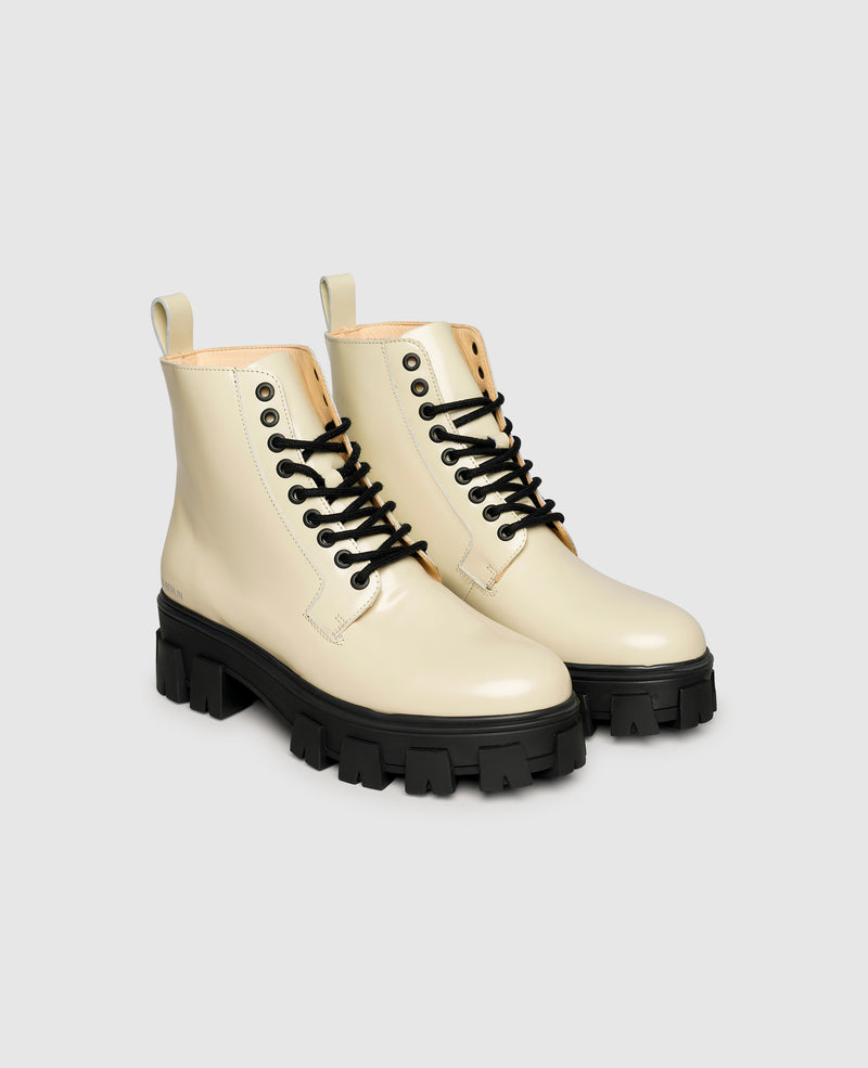 Shoepassion Leder-Schnürstiefelette mit Plateausohle für Damen N91 Shoepassion Blitzangebot