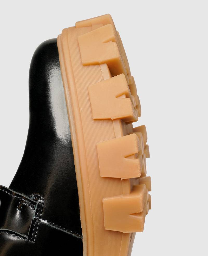 Shoepassion Leder-Schnürstiefelette mit Plateausohle für Damen N91 Shoepassion Große Rabatte