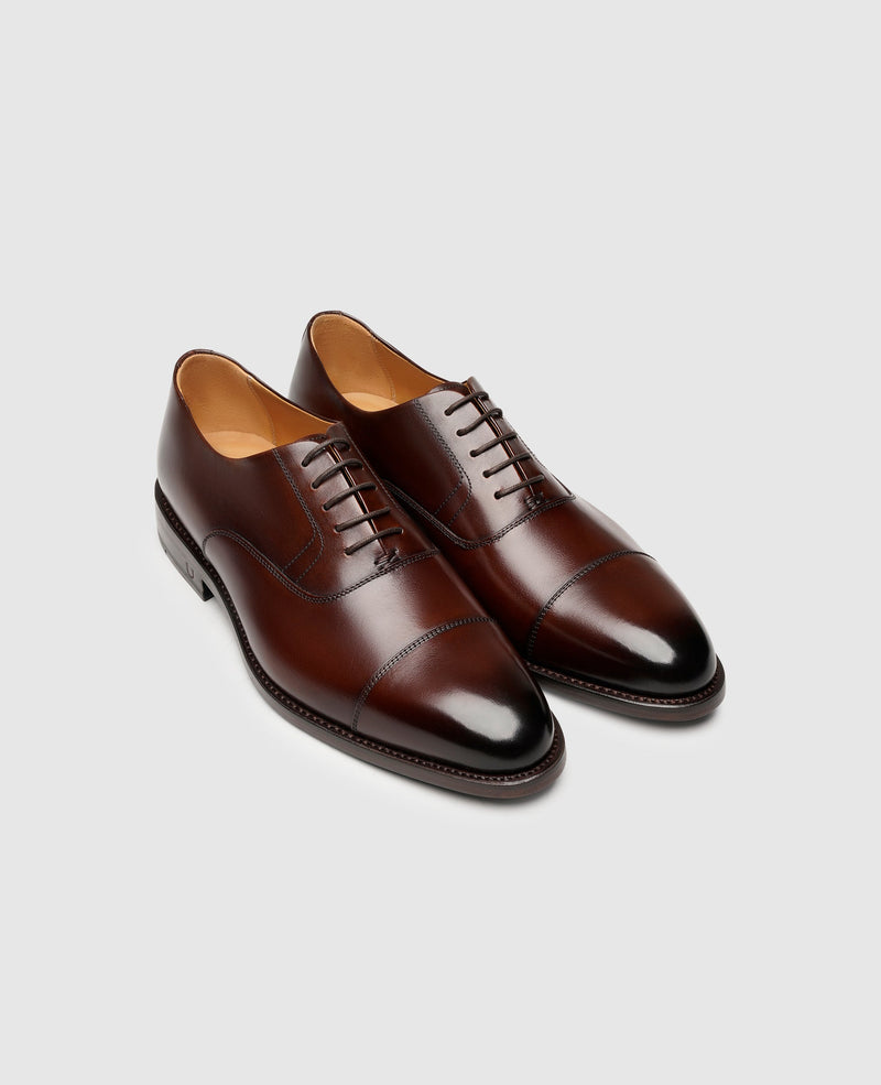 Shoepassion Rahmengenähter Oxford Herrenschuh mit Patina Henry Stevens Shoepassion Kostenloser Versand international