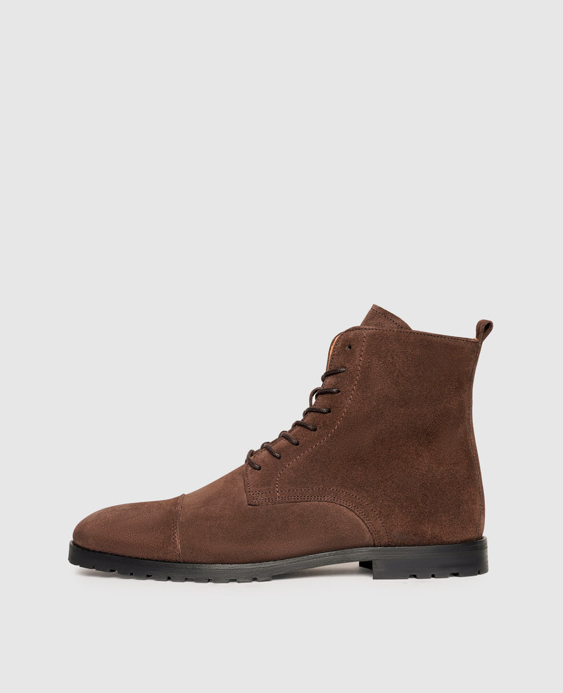 Shoepassion Robuste Boots aus feinem Velours für Herren Henry Stevens Shoepassion