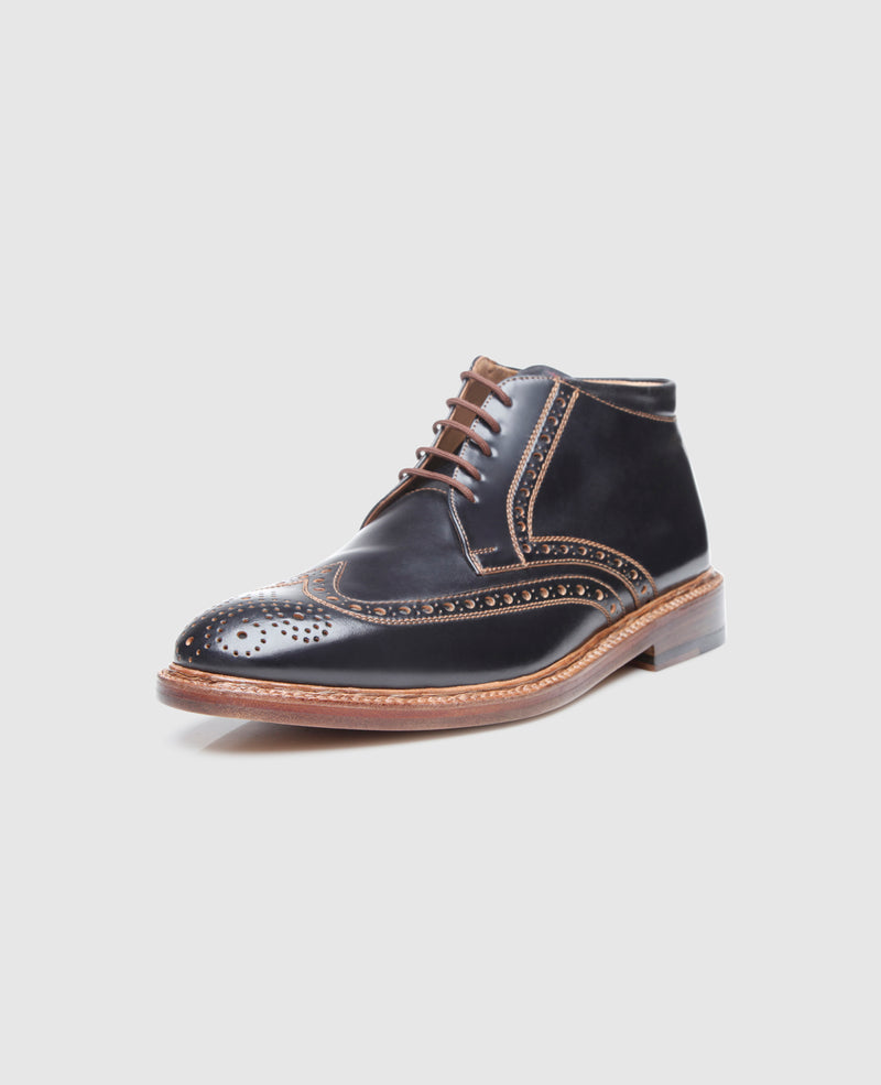Shoepassion Luxuriöser Herren Boot aus Shell Cordovan Heinrich Dinkelacker Shoepassion Outlet