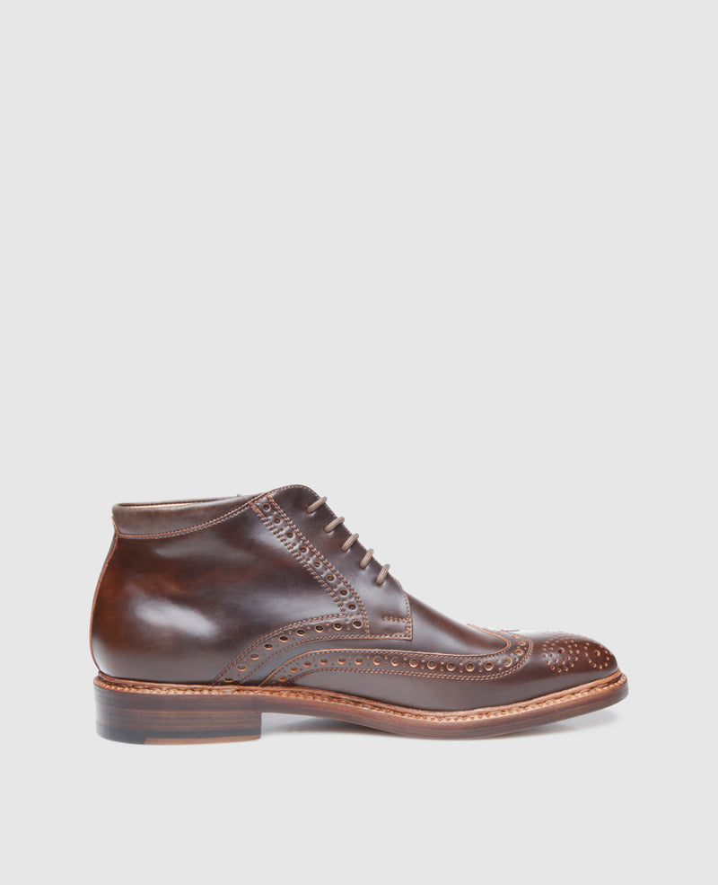 Shoepassion Luxuriöser Herren Boot aus Shell Cordovan Heinrich Dinkelacker Shoepassion Auslauf