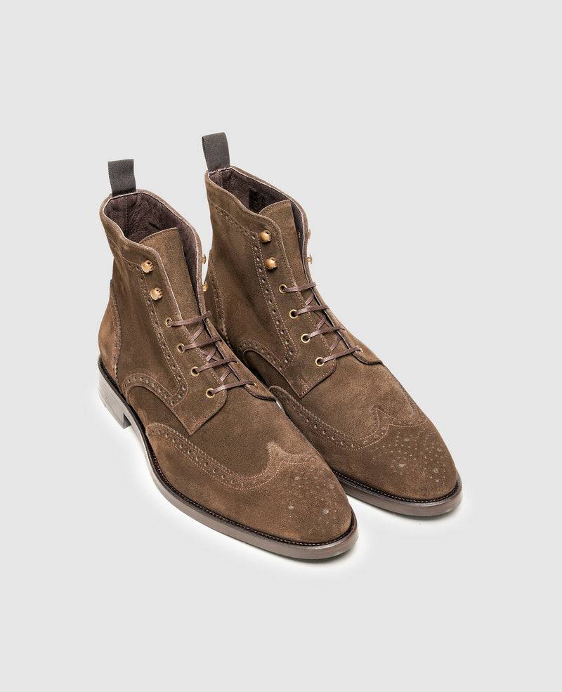 Shoepassion Flexible Herren-Boots aus Velours mit Verzierung Henry Stevens Shoepassion Kostenloser Versand