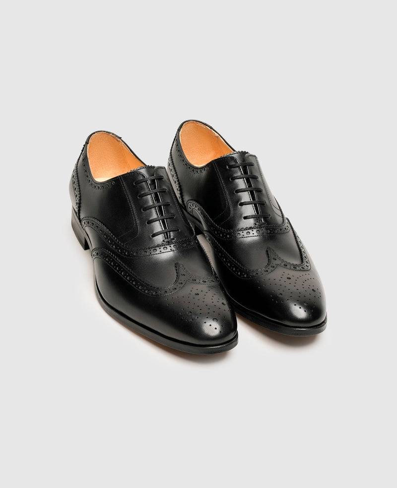 Shoepassion Klassische Full-Brogue Oxford Herrenschuhe aus Glattleder Shoepassion Flash Sale