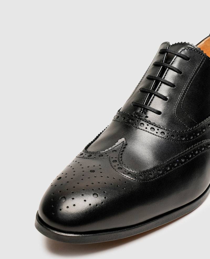 Shoepassion Klassische Full-Brogue Oxford Herrenschuhe aus Glattleder Shoepassion Flash Sale