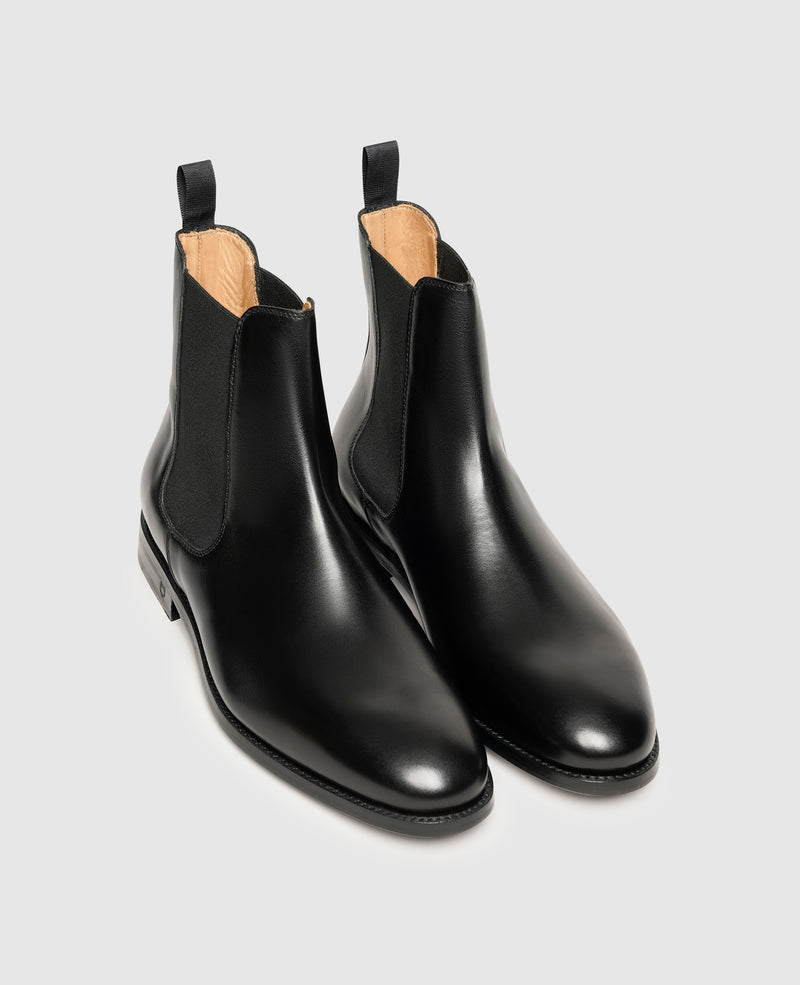 Shoepassion Rahmengenähte Chelsea Boots für Herren aus edlem Glattleder Shoepassion Black Friday
