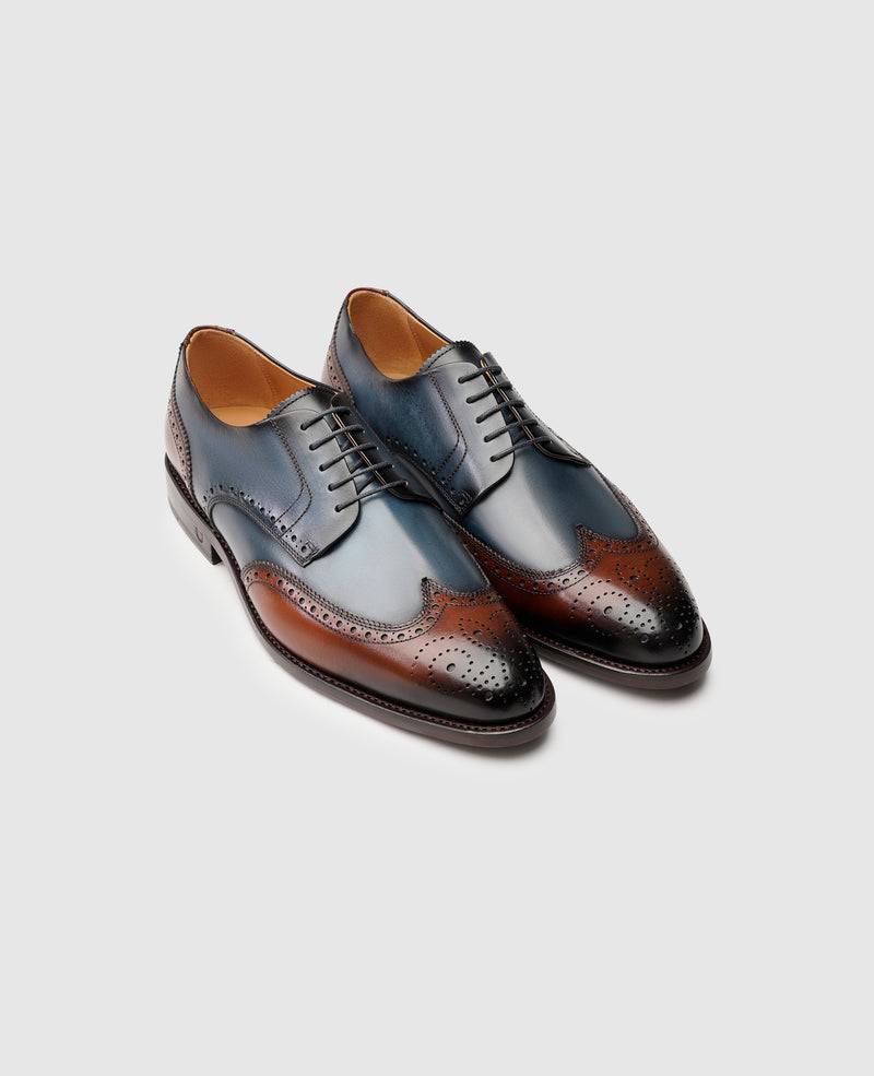 Shoepassion Zweifarbiger Full-Brogue Derby Herrenschuh Henry Stevens Shoepassion Muttertagsangebot