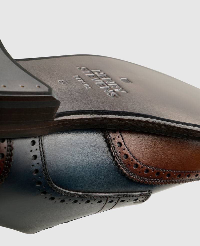 Shoepassion Zweifarbiger Full-Brogue Derby Herrenschuh Henry Stevens Shoepassion Muttertagsangebot