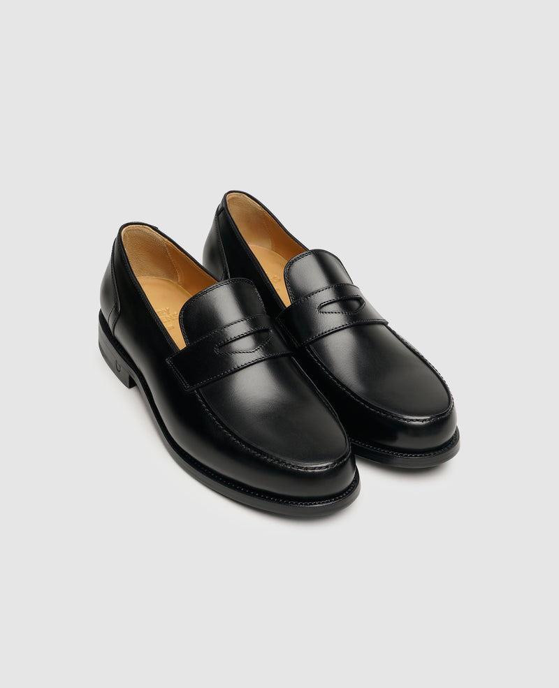 Shoepassion Rahmengenähter Herren Penny Loafer aus Glattleder Henry Stevens Shoepassion Valentinstagsangebot