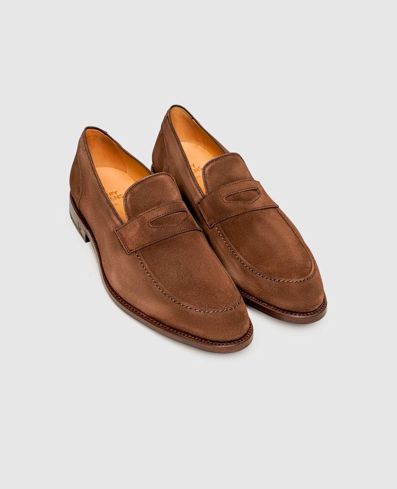 Shoepassion Luftiger Penny Loafer für Herren aus Velours Henry Stevens Shoepassion Rabatte dieses Monats