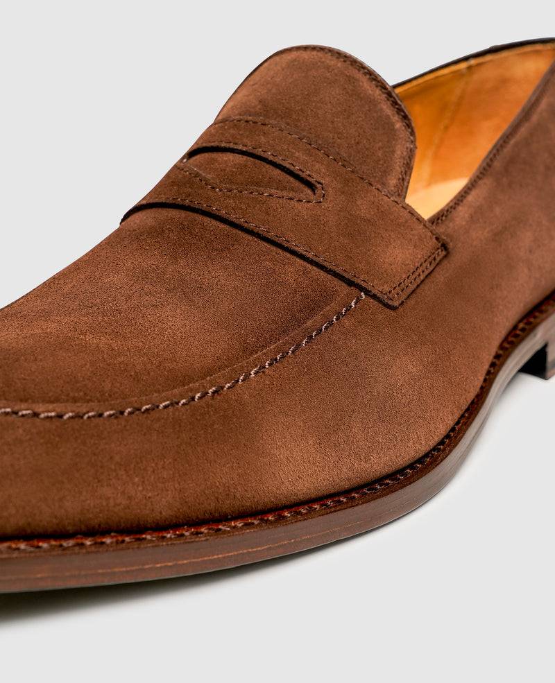 Shoepassion Luftiger Penny Loafer für Herren aus Velours Henry Stevens Shoepassion Rabatte dieses Monats