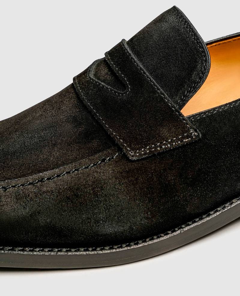 Shoepassion Luftiger Penny Loafer für Herren aus Velours Henry Stevens Shoepassion 2025