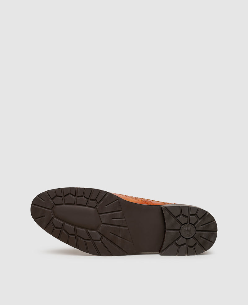 Shoepassion Zwiegenähte Full-Brogue Derby Herrenschuhe mit Toscana Calf Shoepassion Auslauf