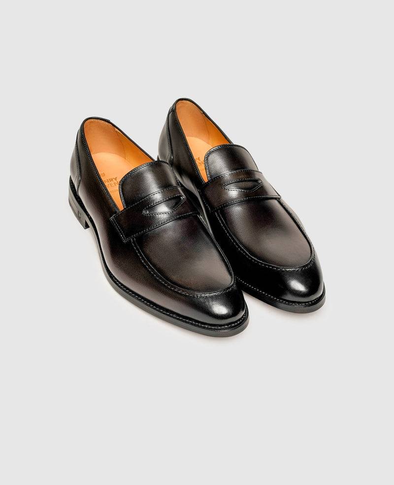 Shoepassion Edler Penny Loafer für Herren mit Handfinish Henry Stevens Shoepassion Hotsell