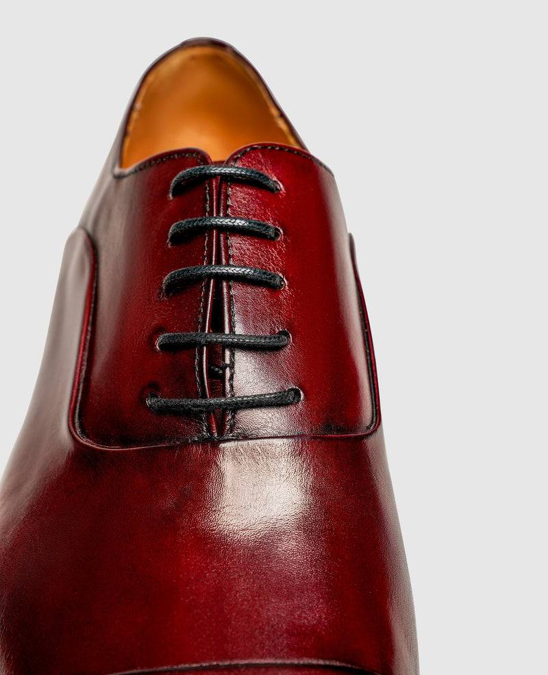 Shoepassion Eleganter Oxford Herrenschuh mit Handfinish Henry Stevens Shoepassion Schlussverkauf