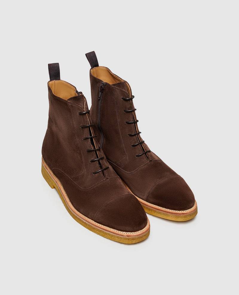Shoepassion Rahmengenähte Herren-Schnürboots aus Rauleder Henry Stevens Shoepassion Fabrik Onlineshop