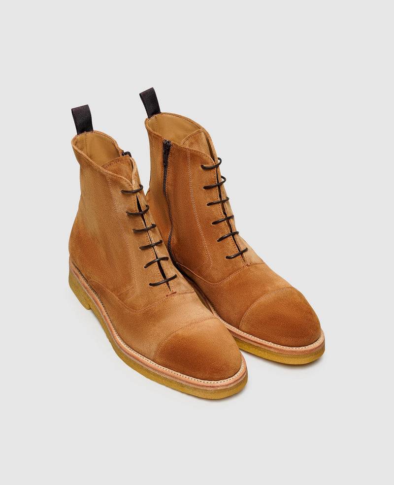 Shoepassion Rahmengenähte Herren-Schnürboots aus Rauleder Henry Stevens Shoepassion Fabrikpreis