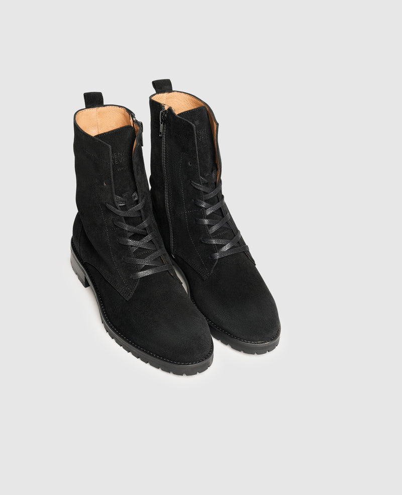 Shoepassion Schnürstiefel aus Velours für Damen Henry Stevens Shoepassion Neuheiten