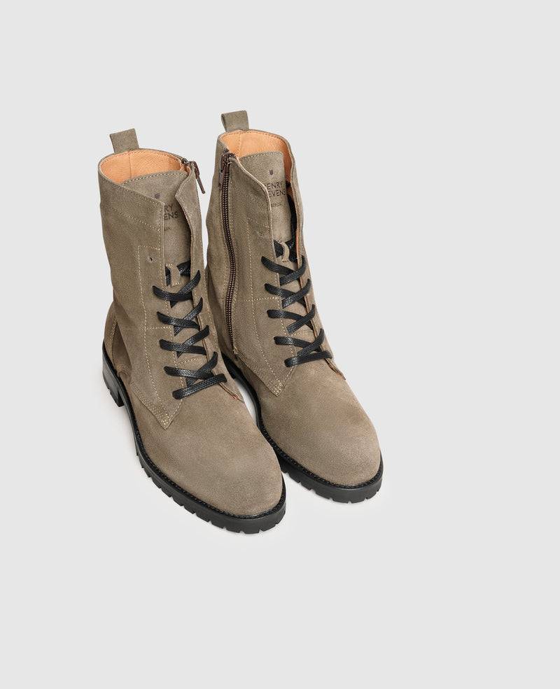 Shoepassion Schnürstiefel aus Velours für Damen Henry Stevens Shoepassion Bestseller