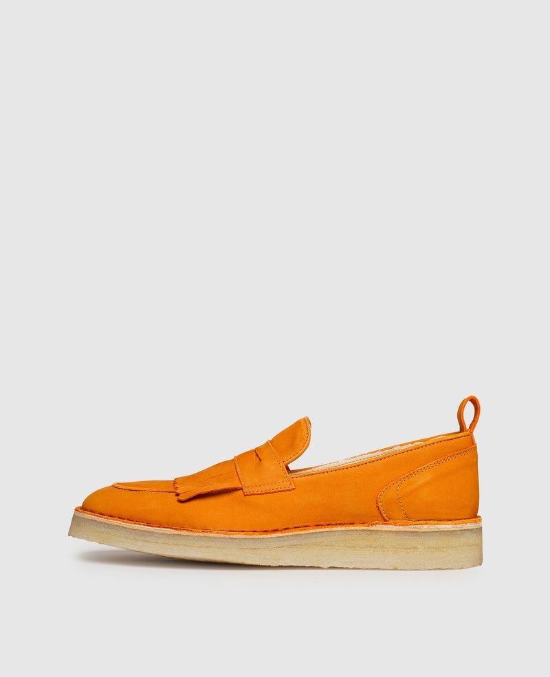 Shoepassion Leichte Damen Fringe Loafer mit Kreppsohle Henry Stevens Shoepassion