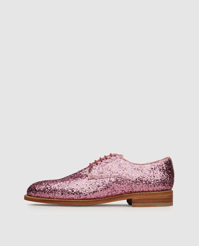 Shoepassion Rahmengenähter Derby Glitzer-Damenschuh Henry Stevens Shoepassion